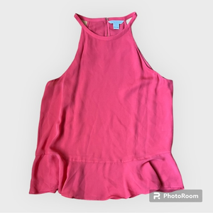 Diane von Furstenberg  Pink-Coral‎ Lizzy Halt Top Women's S